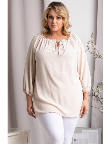 Oversize plus sleeve blouse long sleeves with cuffs