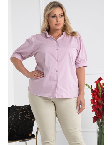 Blouse size comfortable shirt with buttons and half sleeves