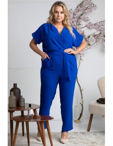 Plus Size Casual Crosssuit with V-shaped Shoe