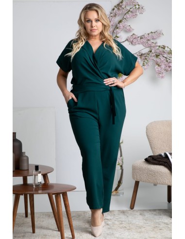Plus Size Casual Crosssuit with V-shaped Shoe