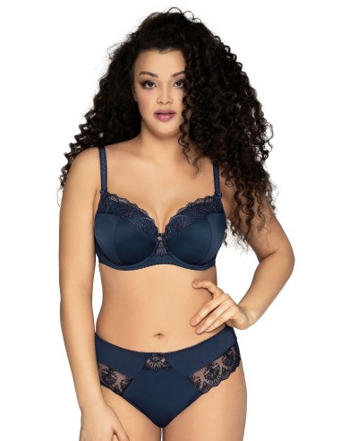Classic Plus Size Microfiber Panties with Embroidery