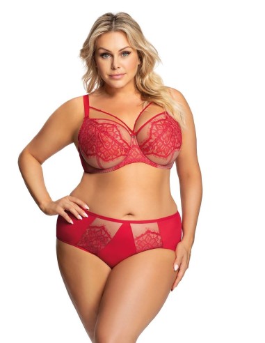 Plus Size Bra with Soft Cups and Underwire - Gorsenia Memphis
