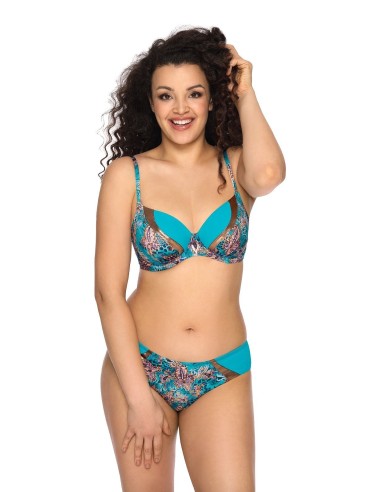 Plus Size Bikini Swimsuit Bra with Soft Cups with Laminated Inserts - Ava