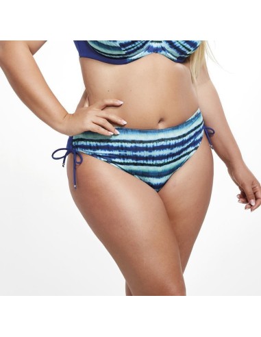Plus Size Plus High Waist Swimwear Bikini Underpants with Drawstring at the hips - Krisline HOKKAIDO