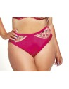 Plus Size Mutant High Waist Thong with Lace Inserts - Krisline CANDY