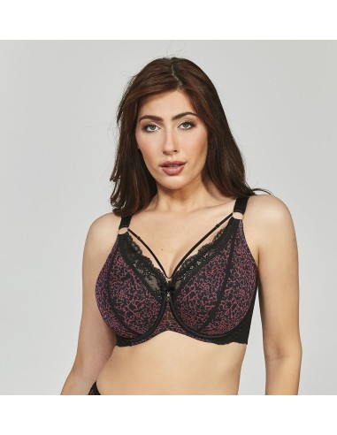 Bra Plus Size Bralette With Lace and Efetto Push Up - Krisline NOEMI