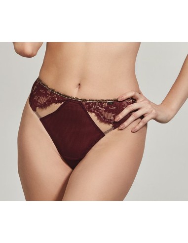 Plus Size Women's Panties with Tulle and Lace Inserts and Leopard Printouts - Krisline SELENA