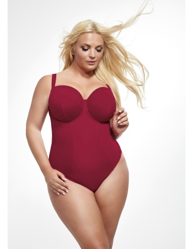 Body Containment One-piece Swimsuit with Soft Cups and Ferretti - Krisline BEACH