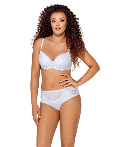 Plus Size Bra with Shaped Push Up Effect Cups - Ava