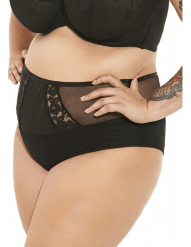 Plus Size Underpants with High Waist and Slightly Veiled Containment - Krisline BETH