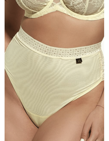 Brazilian Plus Size Underpants With Lace and Tulle - Krisline SUNSHINE