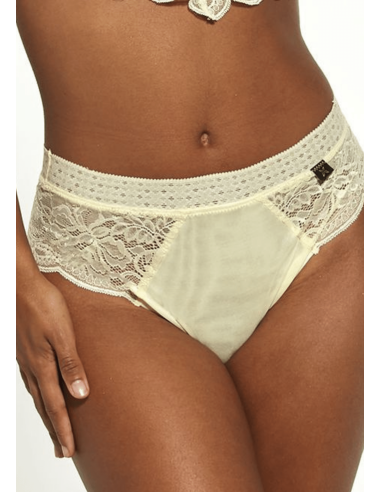 Plus Size Underpants With Lace and Tulle - Krisline SUNSHINE