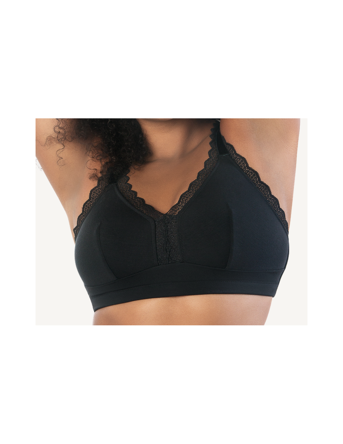 Bralette Bralette Without Underwire Comfortable Fabric Back Hooks