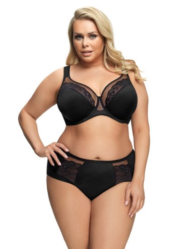 Plus Size Soft Bra with Lace - Gorsenia Luisse