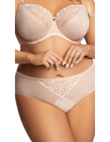 Plus Size Underpants with High Waist Slightly Containing Elastic - Gorsenia Vera