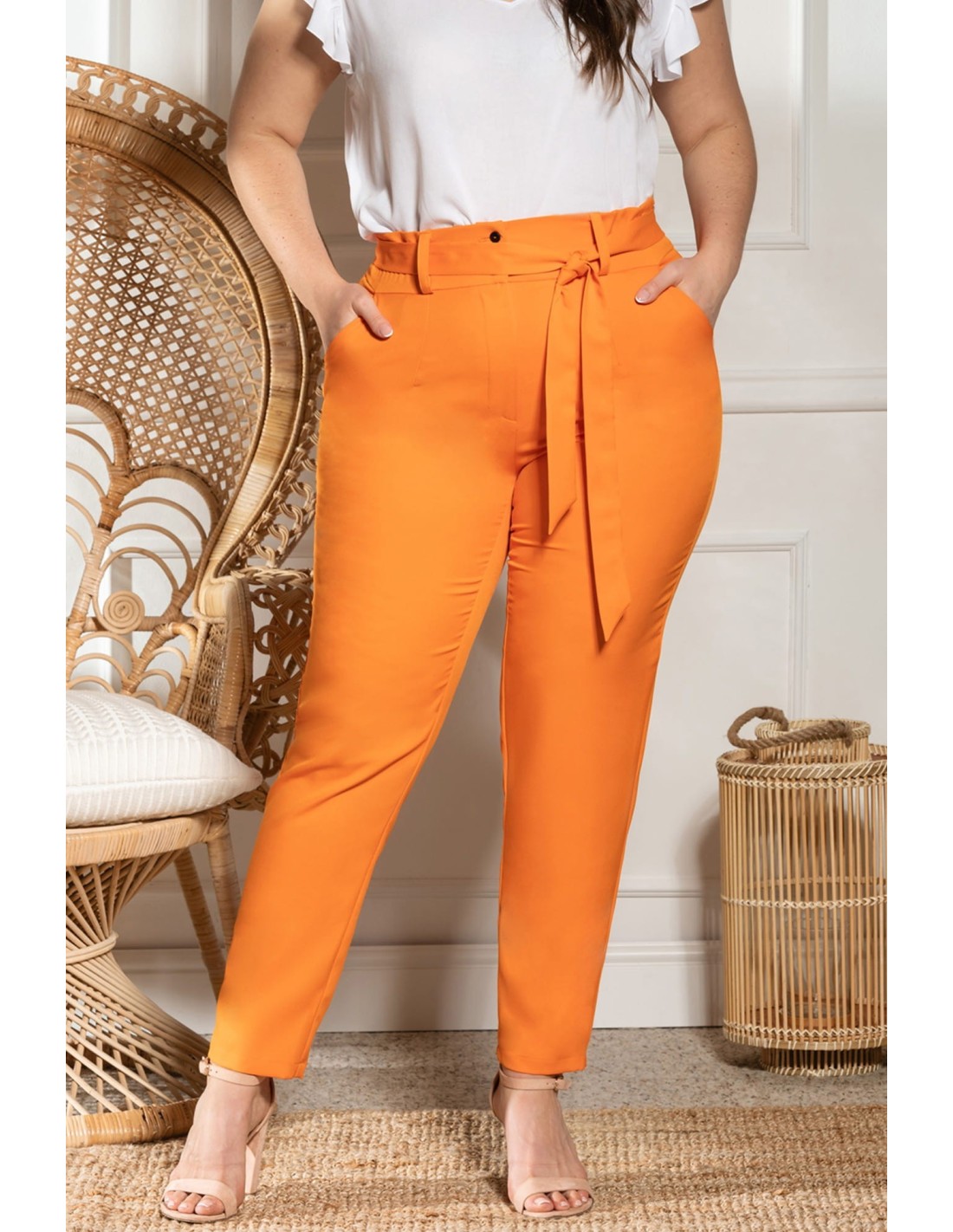 Share 132+ paperbag trousers plus size best - camera.edu.vn