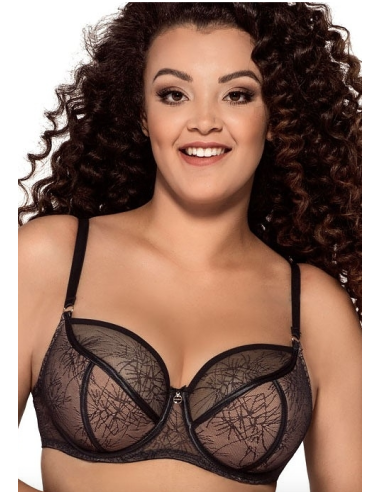 Plus Size Bra Semi Soft Cups and Network Cup - Ava 1994