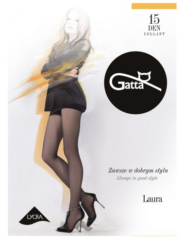15 DEN tights in veiled lycra with classic reinforced briefs - Gatta