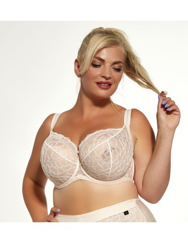 Bra with Soft Full Cups with and Lace - Krisline ROSEE