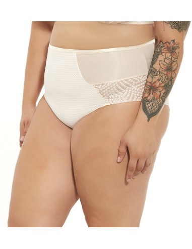 Women's Plus Size Panties with High Waist Slightly Containing - Krisline COOKIE