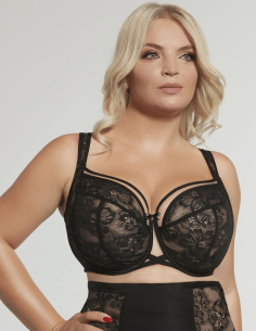 Plus Size Bra with Preformed Semi-Padded Cups with Side Support - Krisline  VENICE