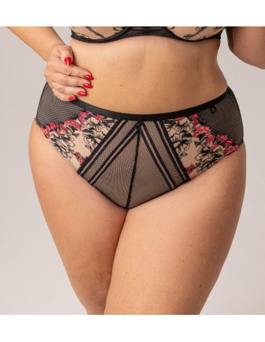 Mutanda Donna Plus Size Con Taglio Classico a Vita Alta Leggermente Contenitiva - KRISLINE FLAMENCO