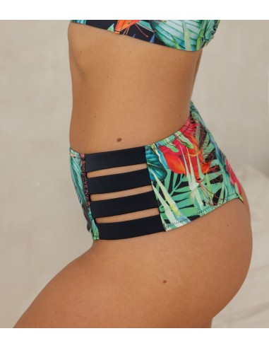 Mutanda Costume Donna a Vita Alta con Taglio a Brasiliana - KRISLINE JUNGLE