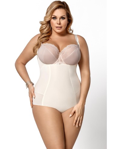 Body Containment Modelling Guina plus sizes without cups plus size - Ecru