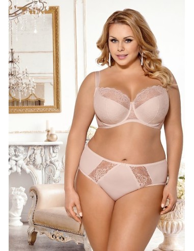 Classic Plus Size Briefs with Lace - Gorsenia Blanca