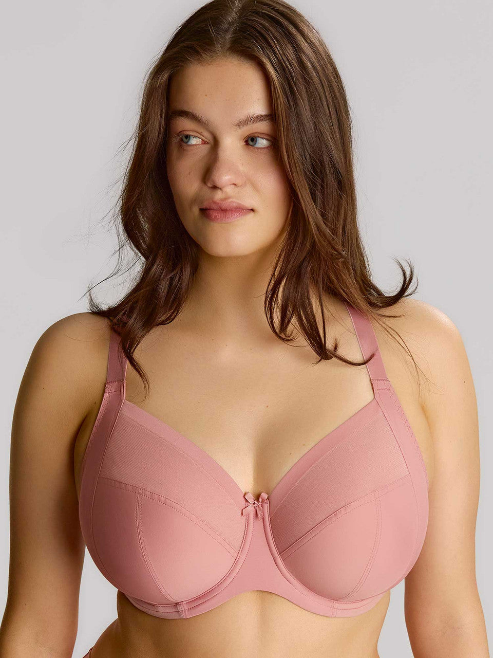 Sculptresse Bliss – Reggiseno a Coppa Intera in Pizzo Elasticizzato Rose Pink