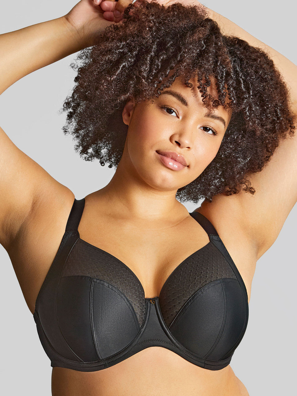 Sculptresse Bliss – Reggiseno a Coppa Intera in Pizzo Elasticizzato Nero