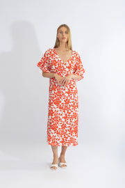 Abito Midi Floreale Donna con scollo a V - HARMONY 510624