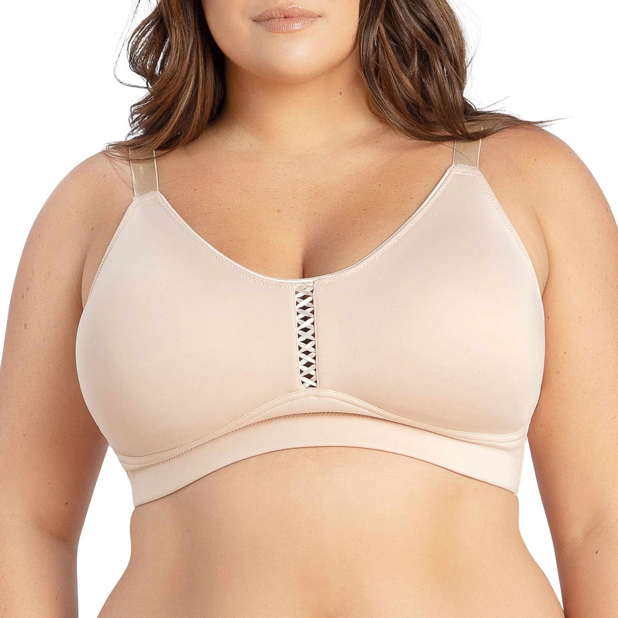 Reggiseno Bralette Nude Parfait Erika Senza Ferretto Seamless e Supporto per Coppe Grandi