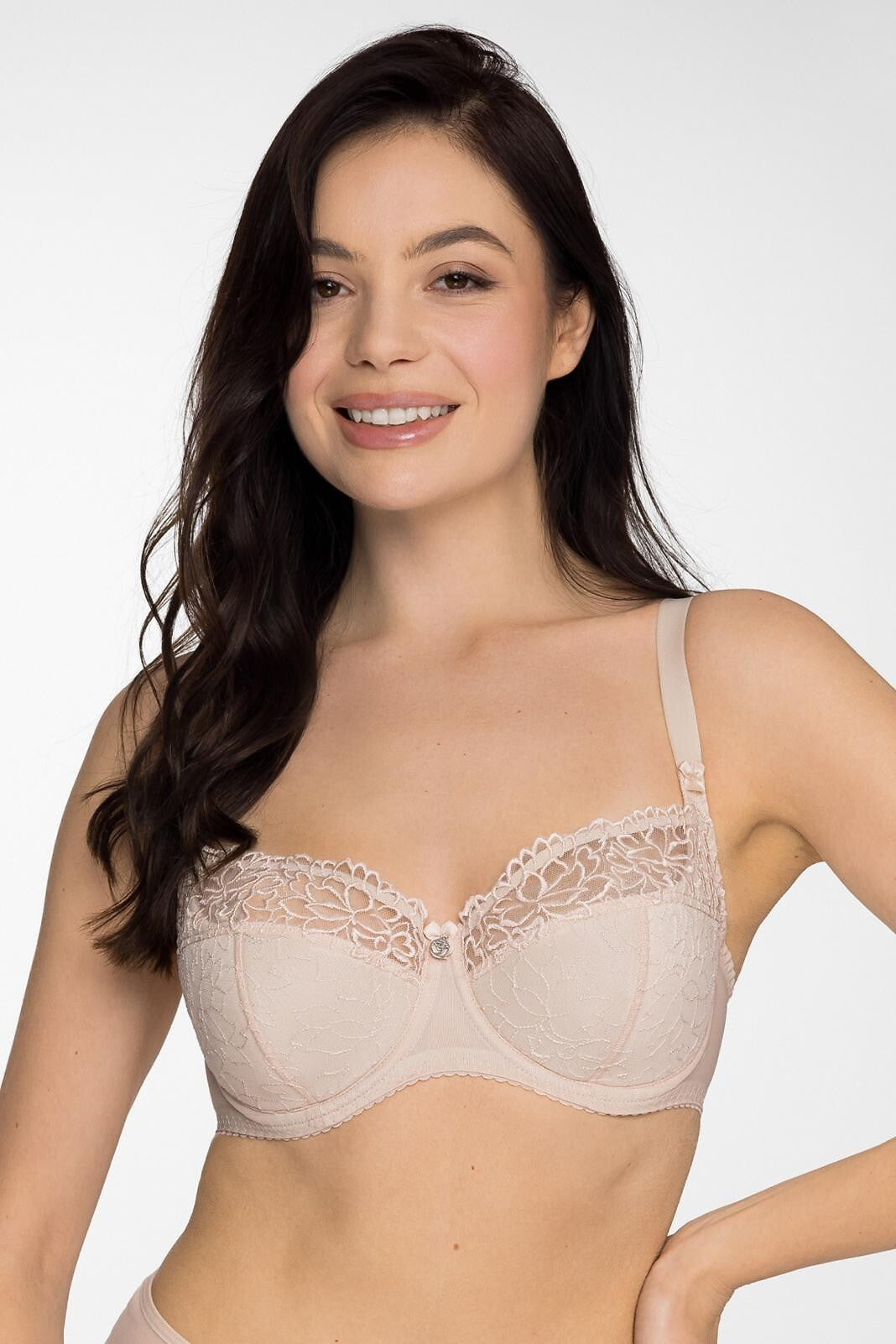 Reggiseno con ferretti e coppe semi morbide - Gaia Goldie - BIANCO