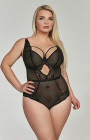 Body Intimo Curvy Taglie Forti Modellante Contenitivo Sexy Con Coppe Morbide Intere e Ferretti - MIRACLE
