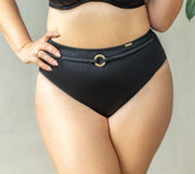Mutanda Costume A Vita Alta con Taglio Classico - KRISLINE BORA BORA