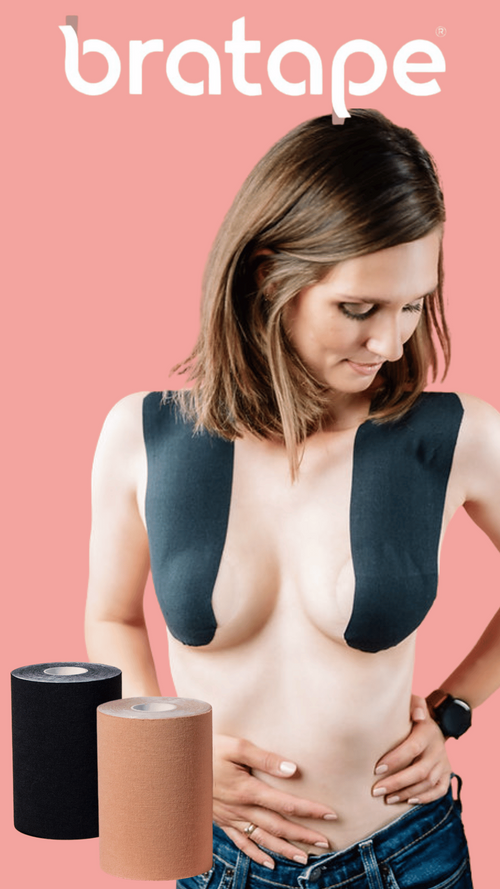 Bra Tape Max - 10cm - Nude / Nero / Marrone