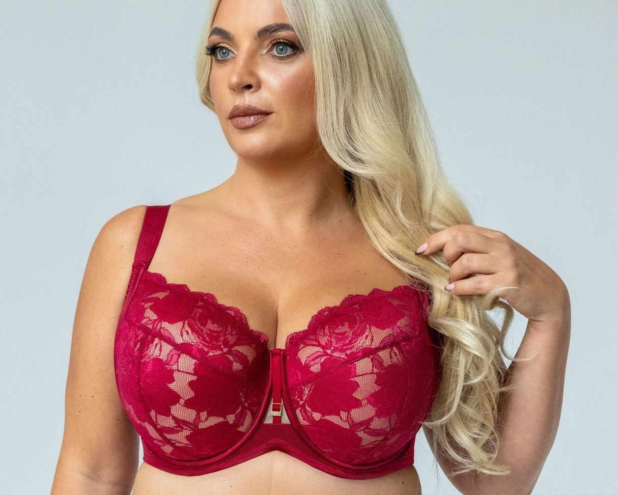 Reggiseno Con Coppe Morbide Intere e Ferretti - KRISLINE CHERRY