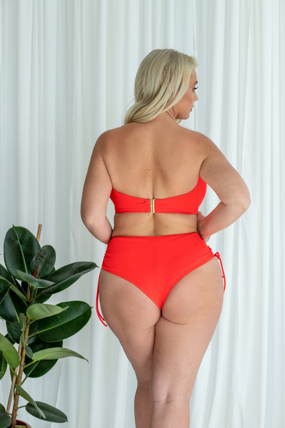 Slip Costume a Vita Alta con Taglio Brasiliana - KRISLINE CORAL