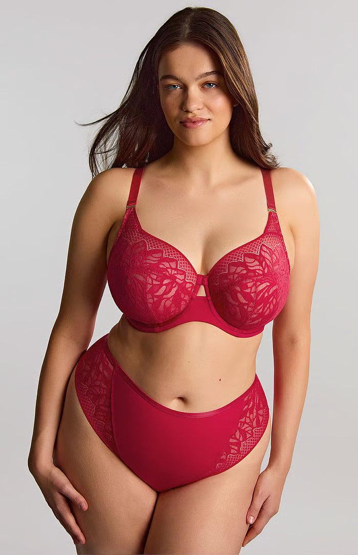 Sculptresse Sophia – Slip Brasiliana in Pizzo Raspberry