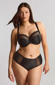 Reggiseno Plus Size con Coppe Morbide e Supporto Laterale - SCULPTRESSE ESME NERO