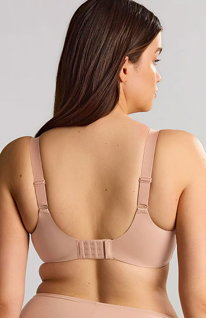 Reggiseno Plus Size con Coppe Morbide e Supporto Laterale - SCULPTRESSE ESME MOCHA