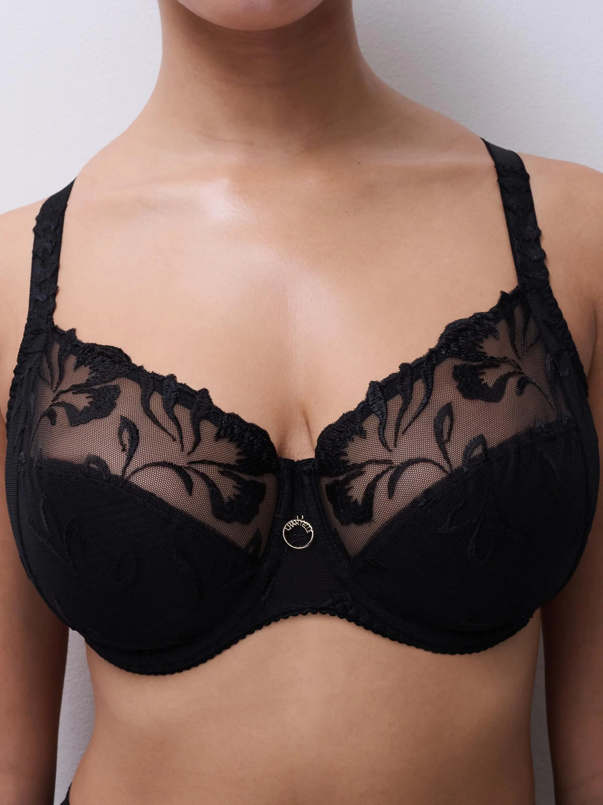 Chantelle Majestic – Reggiseno a Coppa Intera con Ferretto ad Alto Sostegno Nero