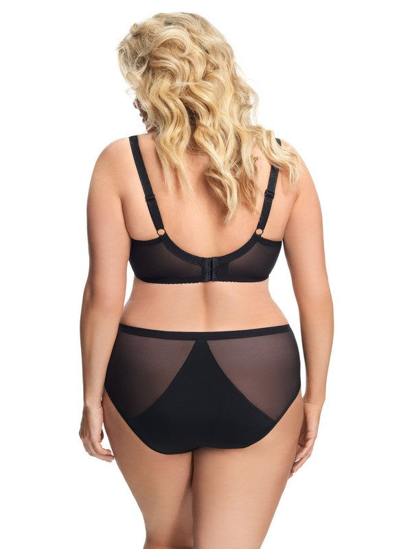 Reggiseno Taglie Forti Morbido Con Ornamento Rimovibile Gorsenia - Ravenna Nero