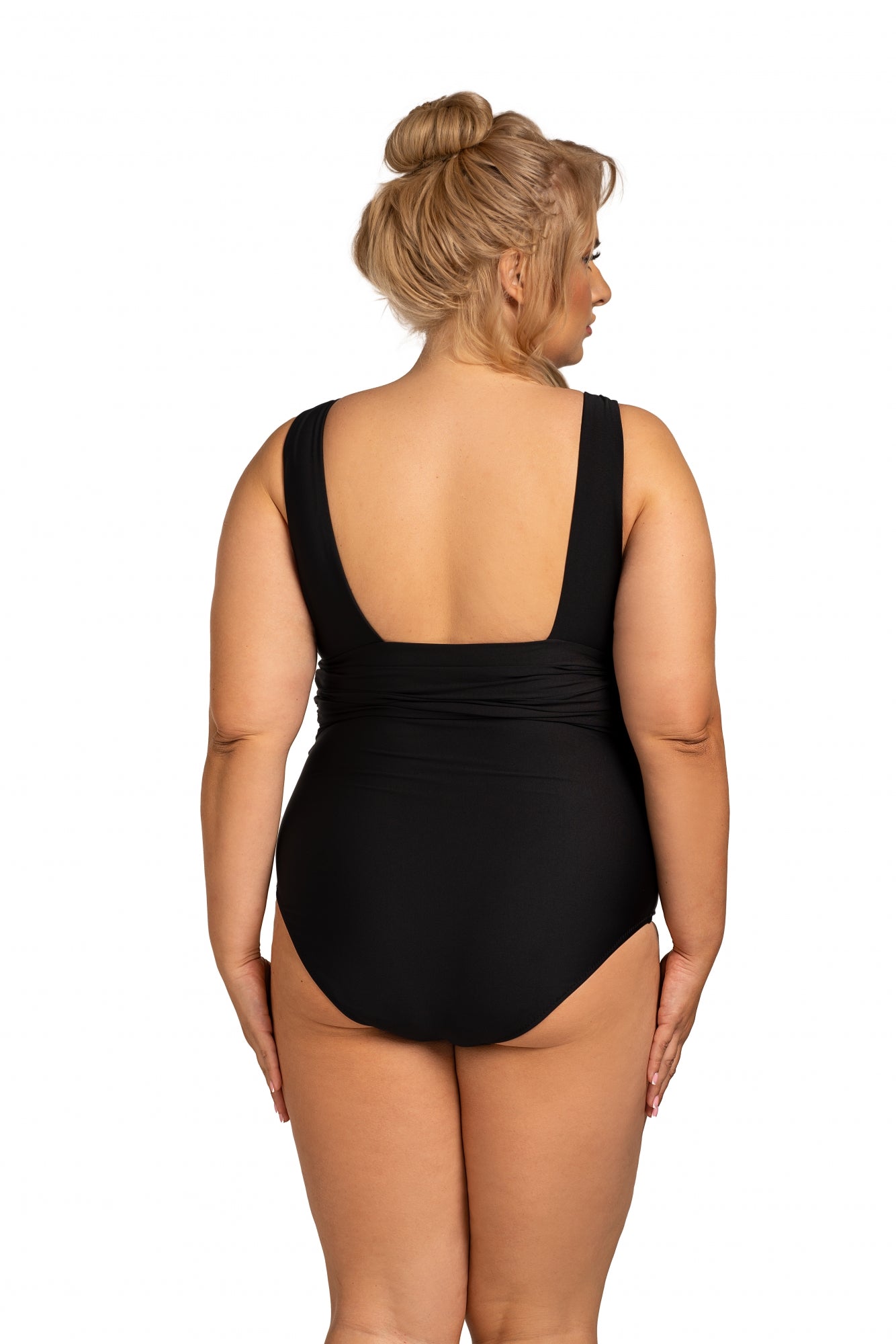 Costume Intero Plus Size Con Coppe Morbide Senza Ferretto - NESSA MILANO NERO