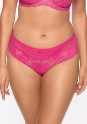 Mutanda Donna Plus Size a Vita Media con Taglio Classico - GAIA KETO FUCSIA