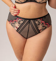 Mutanda Donna Plus Size Con Taglio Classico a Vita Alta Leggermente Contenitiva - KRISLINE FLAMENCO