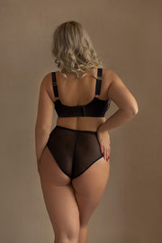 Mutanda Donna Plus Size con Taglio Classico A Vita Alta Leggermente Contenitiva - KRISLINE PANTHER