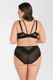 Mutanda Donna Plus Size dal Taglio Classico a Vita Alta - GORSENIA YOKO NERO