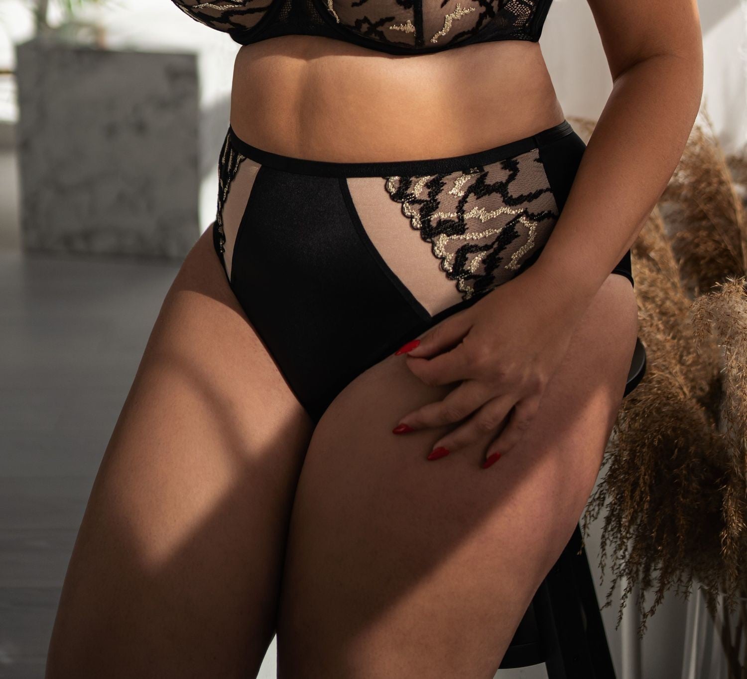 Mutanda Donna Taglie Forti A Vita Alta Leggermente Contenitiva Dal Taglio Classico -KRISLINE VENUS